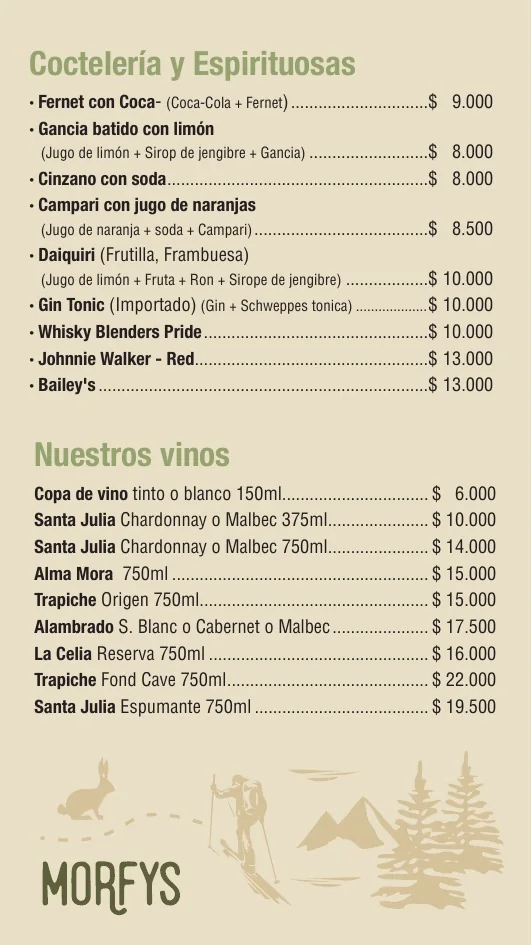 Menús Morfys · Morfys Mitre · 3