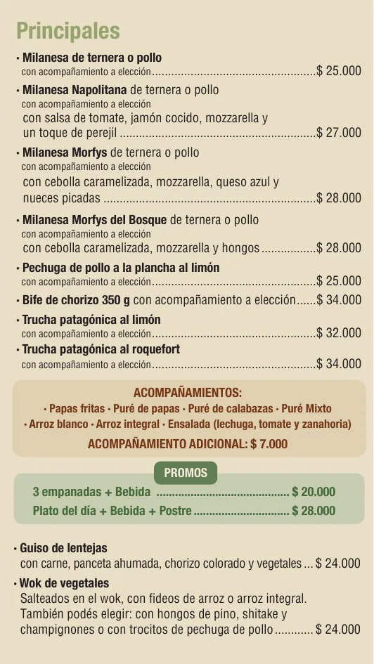Menús Morfys · Morfys Mitre · 8
