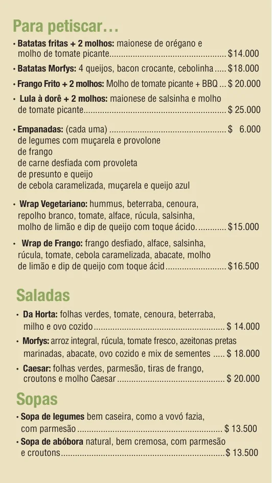 CardÃ¡pios Morfys Â· Morfys Mitre Â· 7