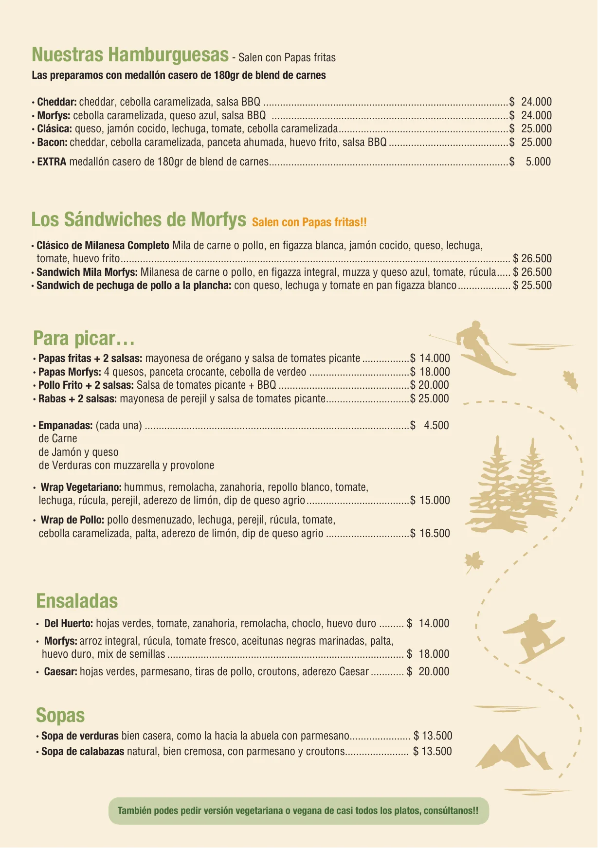 Menús Morfys · Morfys Onelli · 4